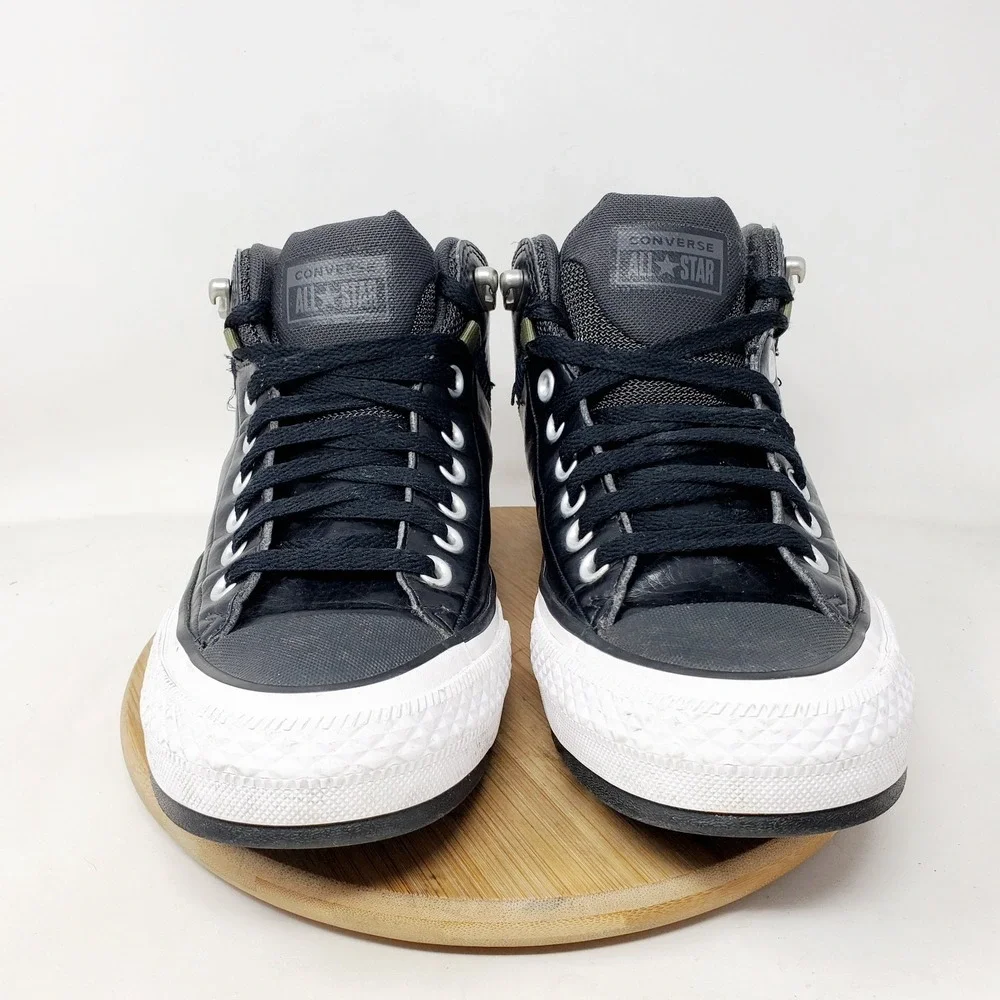 Converse Chuck Taylor All Star Street Boot Shoes Mens 8 Black Leather Sneaker - Picture 3 of 13